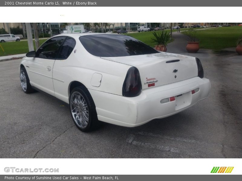 White / Ebony Black 2001 Chevrolet Monte Carlo LS