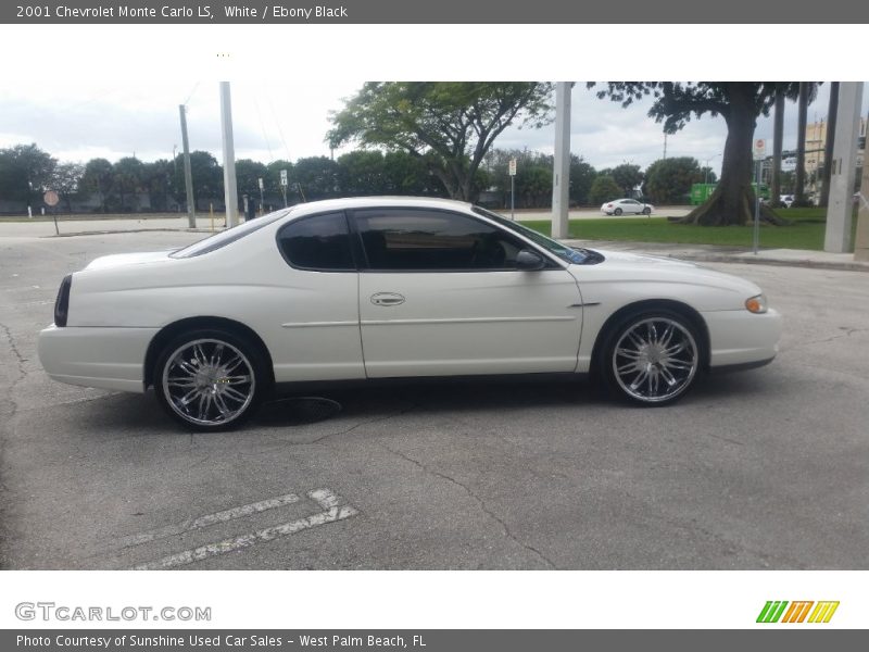 White / Ebony Black 2001 Chevrolet Monte Carlo LS