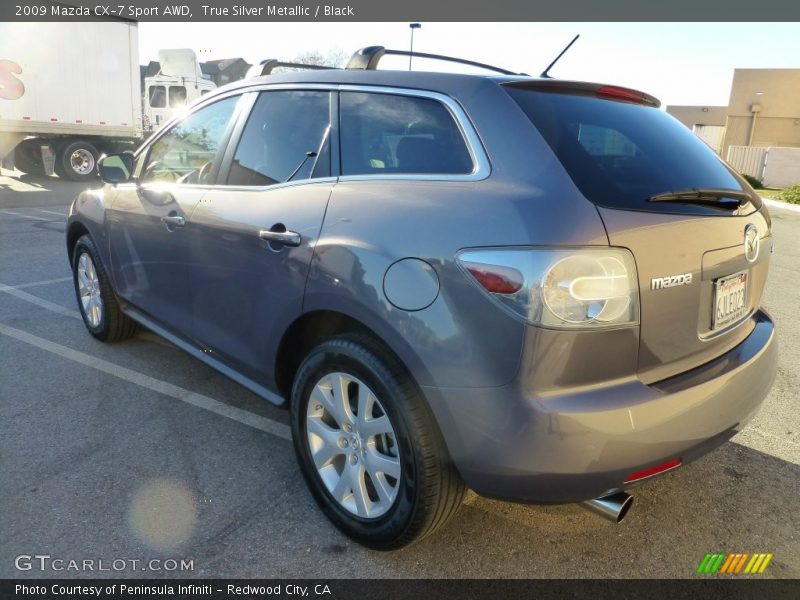 True Silver Metallic / Black 2009 Mazda CX-7 Sport AWD
