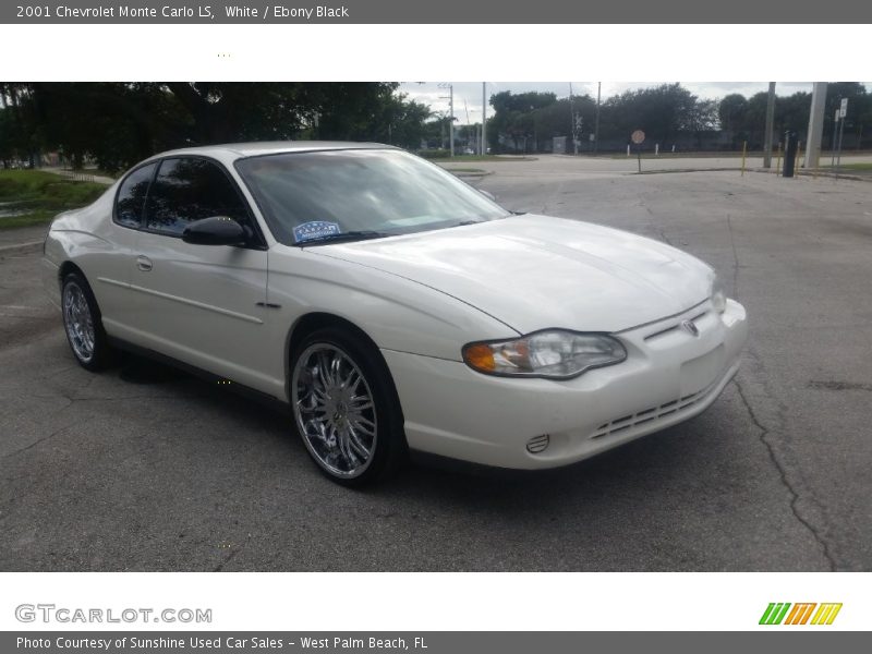 White / Ebony Black 2001 Chevrolet Monte Carlo LS