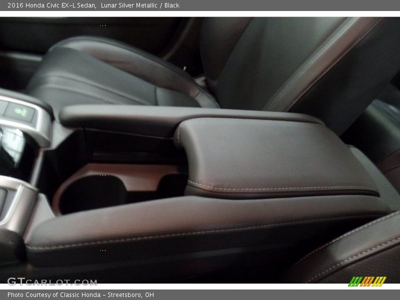 Lunar Silver Metallic / Black 2016 Honda Civic EX-L Sedan