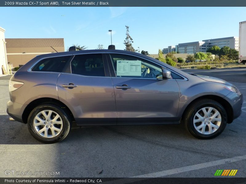 True Silver Metallic / Black 2009 Mazda CX-7 Sport AWD