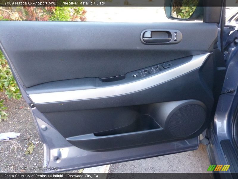 True Silver Metallic / Black 2009 Mazda CX-7 Sport AWD