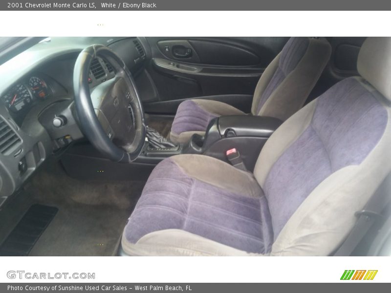 White / Ebony Black 2001 Chevrolet Monte Carlo LS