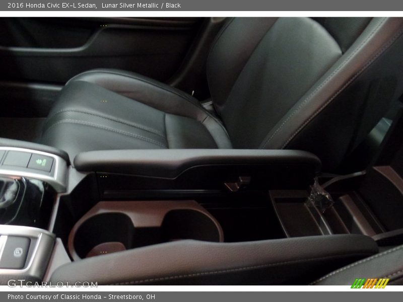 Lunar Silver Metallic / Black 2016 Honda Civic EX-L Sedan