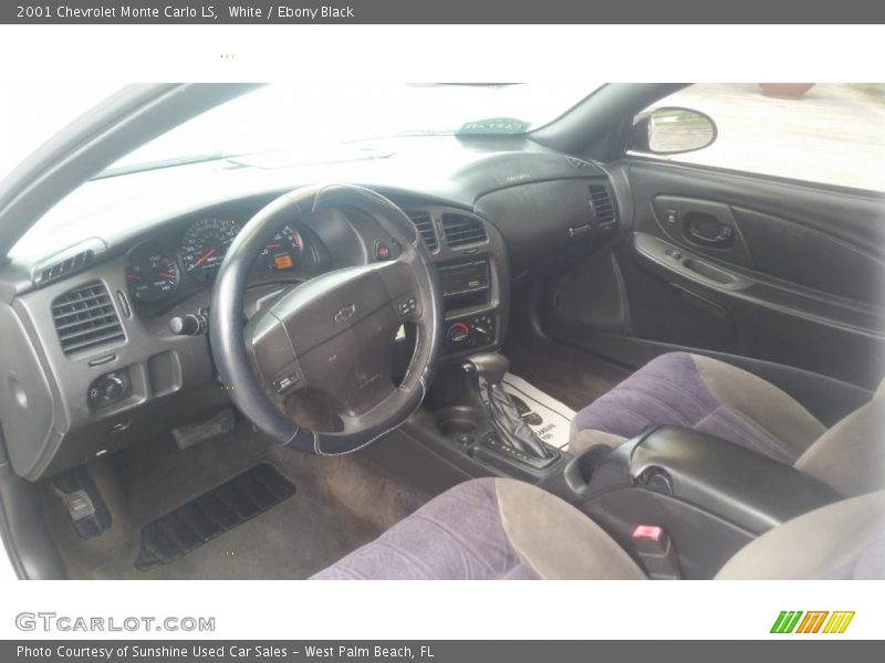 White / Ebony Black 2001 Chevrolet Monte Carlo LS