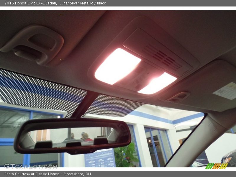 Lunar Silver Metallic / Black 2016 Honda Civic EX-L Sedan