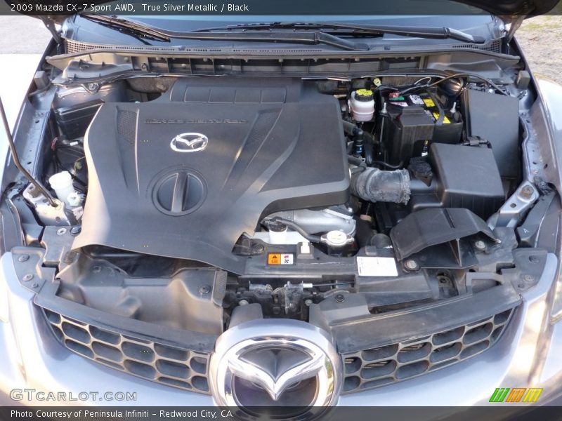 True Silver Metallic / Black 2009 Mazda CX-7 Sport AWD