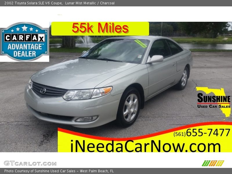 Lunar Mist Metallic / Charcoal 2002 Toyota Solara SLE V6 Coupe