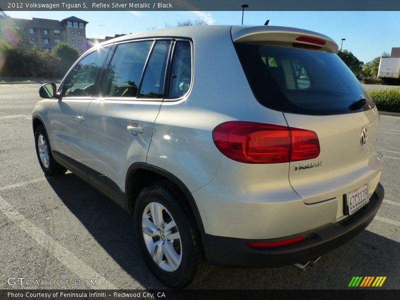 Reflex Silver Metallic / Black 2012 Volkswagen Tiguan S