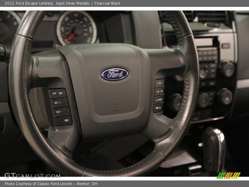 Ingot Silver Metallic / Charcoal Black 2012 Ford Escape Limited