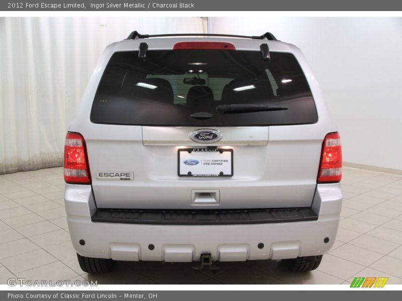 Ingot Silver Metallic / Charcoal Black 2012 Ford Escape Limited