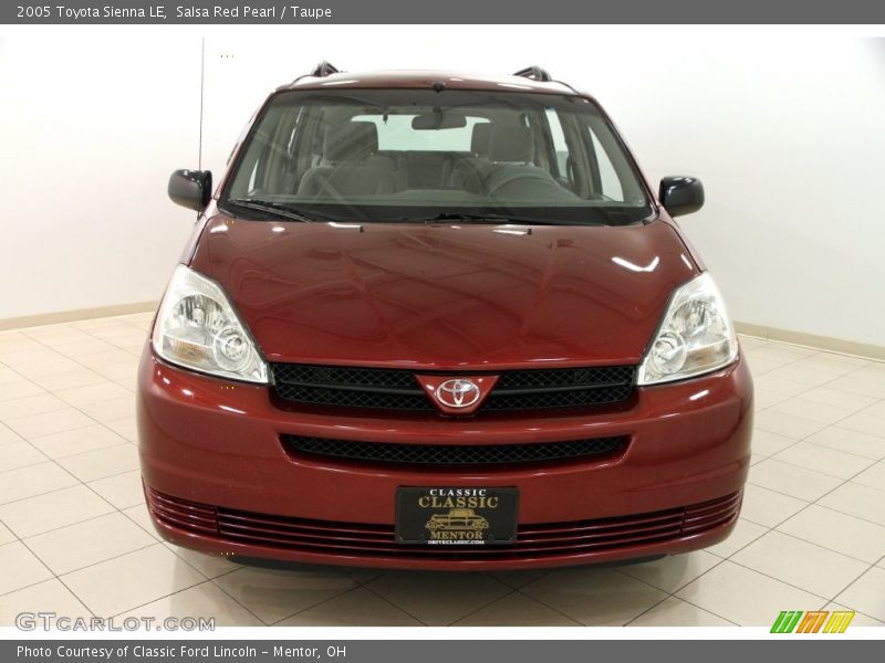 Salsa Red Pearl / Taupe 2005 Toyota Sienna LE
