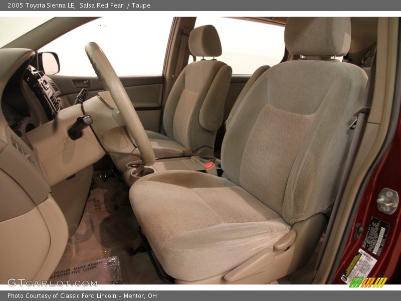 Salsa Red Pearl / Taupe 2005 Toyota Sienna LE