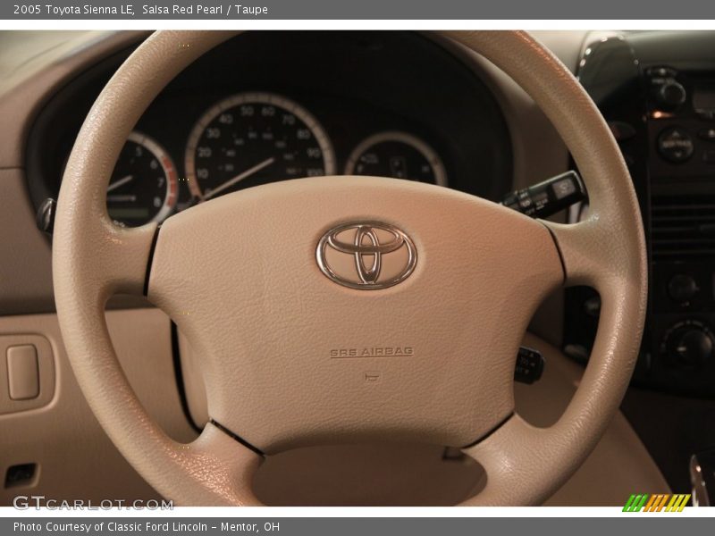 Salsa Red Pearl / Taupe 2005 Toyota Sienna LE