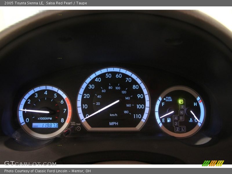 Salsa Red Pearl / Taupe 2005 Toyota Sienna LE