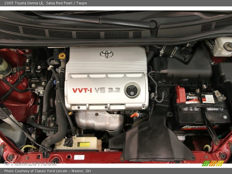 Salsa Red Pearl / Taupe 2005 Toyota Sienna LE