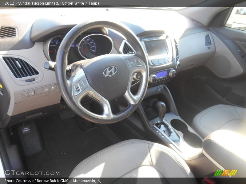 Cotton White / Taupe 2012 Hyundai Tucson Limited