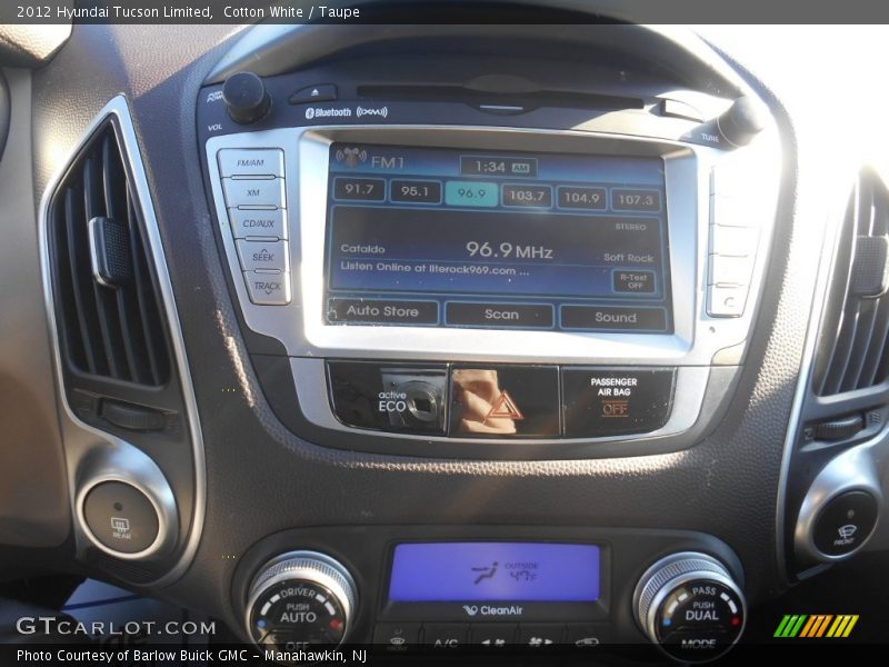 Cotton White / Taupe 2012 Hyundai Tucson Limited