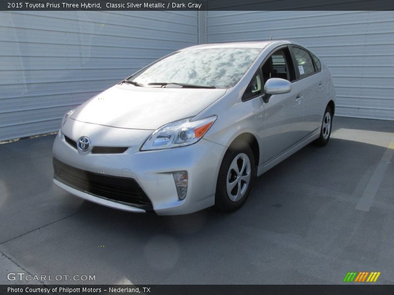 Classic Silver Metallic / Dark Gray 2015 Toyota Prius Three Hybrid
