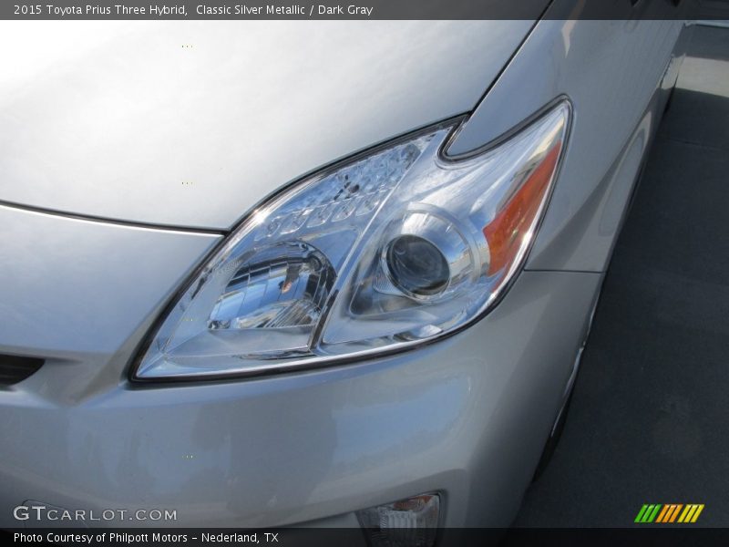 Classic Silver Metallic / Dark Gray 2015 Toyota Prius Three Hybrid