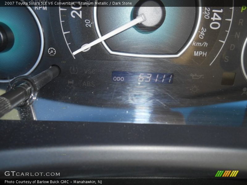 Titanium Metallic / Dark Stone 2007 Toyota Solara SLE V6 Convertible