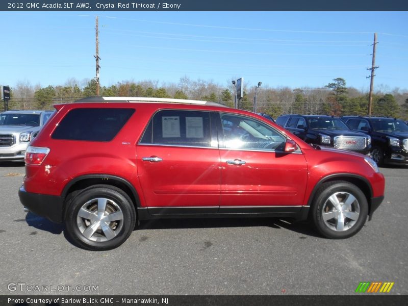 Crystal Red Tintcoat / Ebony 2012 GMC Acadia SLT AWD