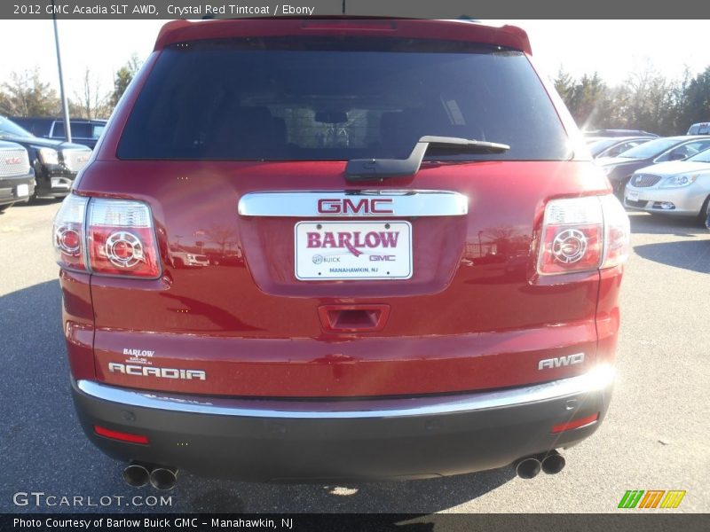 Crystal Red Tintcoat / Ebony 2012 GMC Acadia SLT AWD