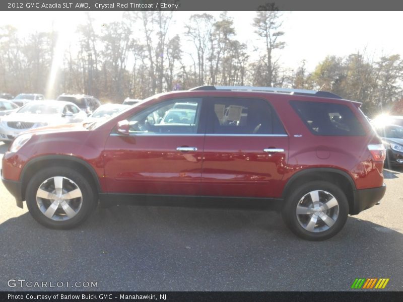 Crystal Red Tintcoat / Ebony 2012 GMC Acadia SLT AWD