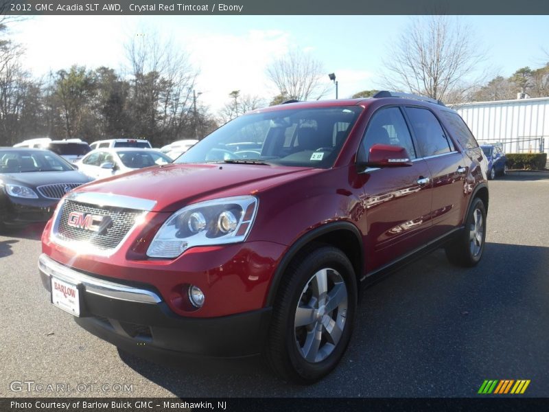 Crystal Red Tintcoat / Ebony 2012 GMC Acadia SLT AWD