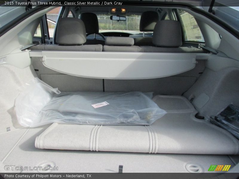 Classic Silver Metallic / Dark Gray 2015 Toyota Prius Three Hybrid