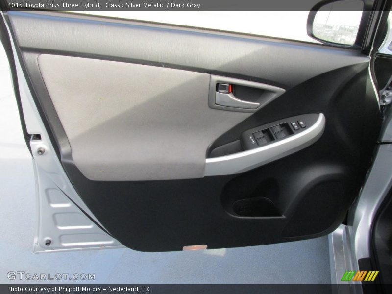 Classic Silver Metallic / Dark Gray 2015 Toyota Prius Three Hybrid