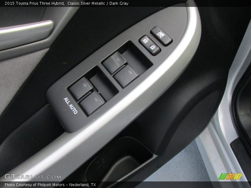 Classic Silver Metallic / Dark Gray 2015 Toyota Prius Three Hybrid