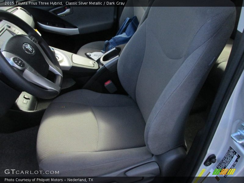 Classic Silver Metallic / Dark Gray 2015 Toyota Prius Three Hybrid