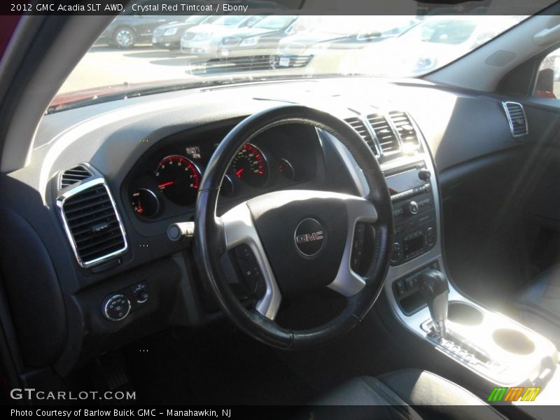 Crystal Red Tintcoat / Ebony 2012 GMC Acadia SLT AWD
