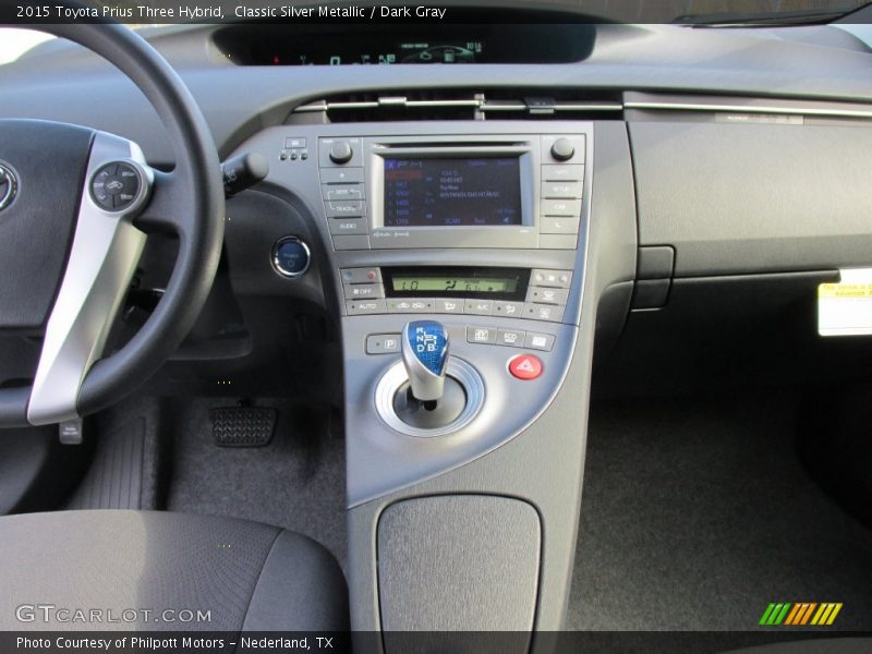 Classic Silver Metallic / Dark Gray 2015 Toyota Prius Three Hybrid