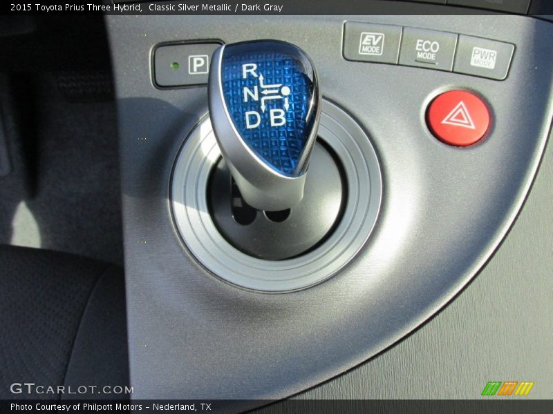 Classic Silver Metallic / Dark Gray 2015 Toyota Prius Three Hybrid