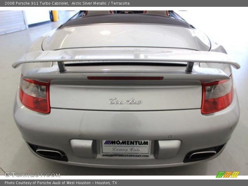 Arctic Silver Metallic / Terracotta 2008 Porsche 911 Turbo Cabriolet