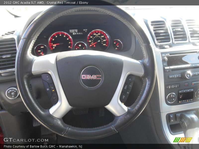 Crystal Red Tintcoat / Ebony 2012 GMC Acadia SLT AWD