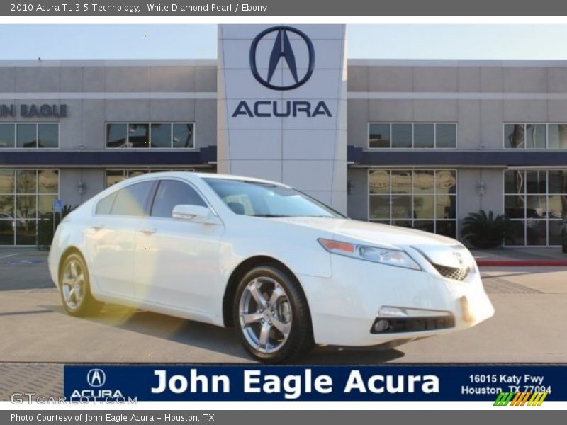 White Diamond Pearl / Ebony 2010 Acura TL 3.5 Technology