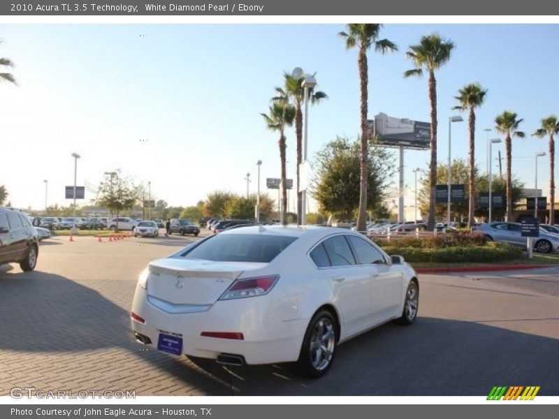 White Diamond Pearl / Ebony 2010 Acura TL 3.5 Technology