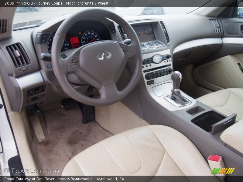 Moonlight White / Wheat 2009 Infiniti G 37 Journey Coupe