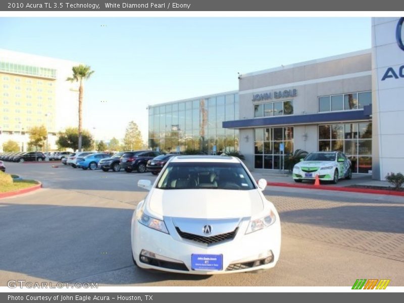 White Diamond Pearl / Ebony 2010 Acura TL 3.5 Technology