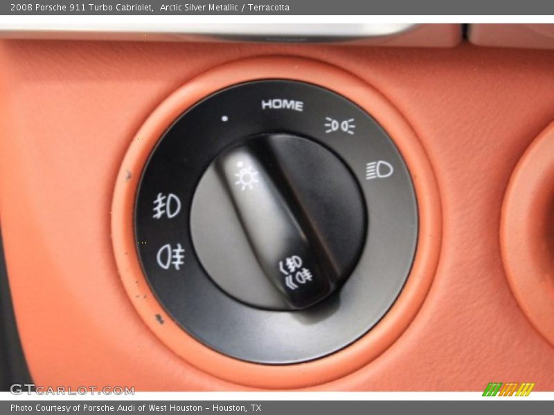Arctic Silver Metallic / Terracotta 2008 Porsche 911 Turbo Cabriolet