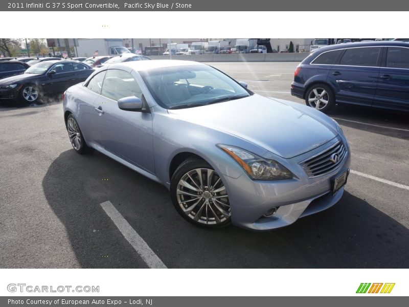 Pacific Sky Blue / Stone 2011 Infiniti G 37 S Sport Convertible