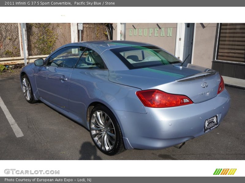 Pacific Sky Blue / Stone 2011 Infiniti G 37 S Sport Convertible