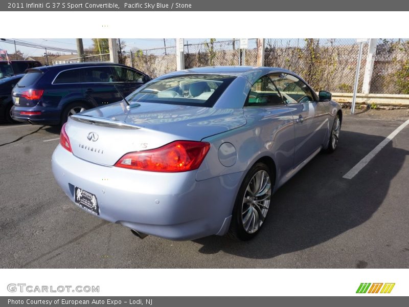 Pacific Sky Blue / Stone 2011 Infiniti G 37 S Sport Convertible