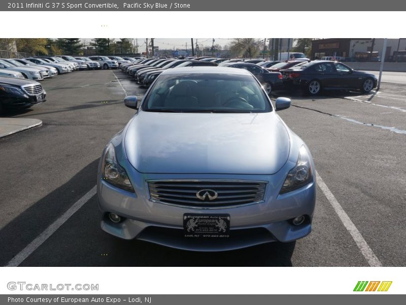 Pacific Sky Blue / Stone 2011 Infiniti G 37 S Sport Convertible