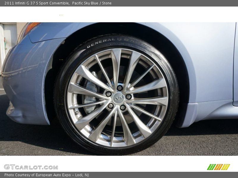Pacific Sky Blue / Stone 2011 Infiniti G 37 S Sport Convertible