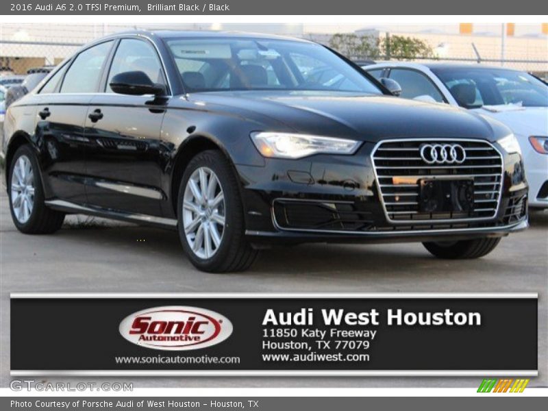 Brilliant Black / Black 2016 Audi A6 2.0 TFSI Premium